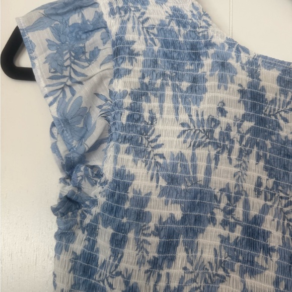 Blue Floral Women's Dress - Picture 4 of 5